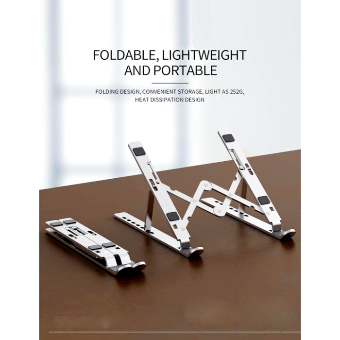 Portable Aluminium Lightweight Laptop Stand With 7 Adjustable Height Levels