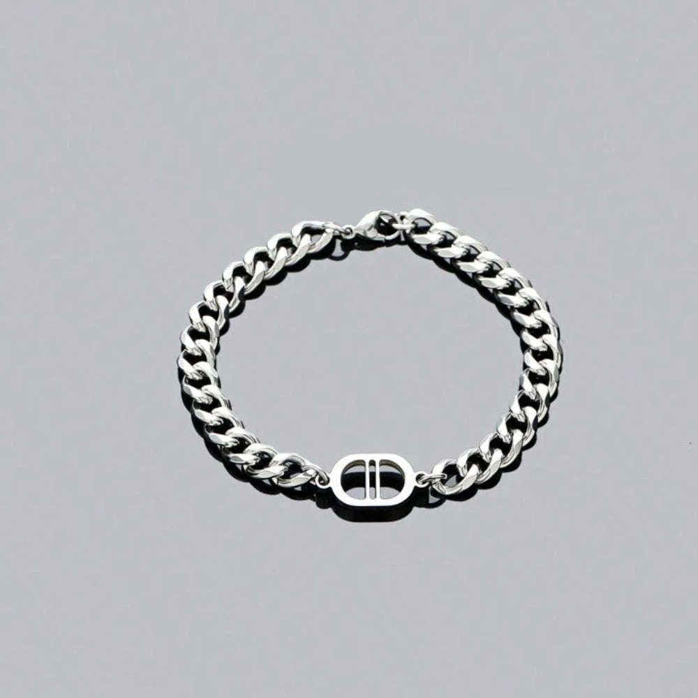 Durable Unisex Bold Stainless Steel Cuban Link Bracelet with Non-Tarnish and Waterproof Finish