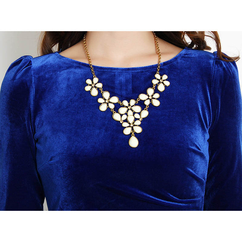 Velvet Full Sleeves Luxurious Women Dress