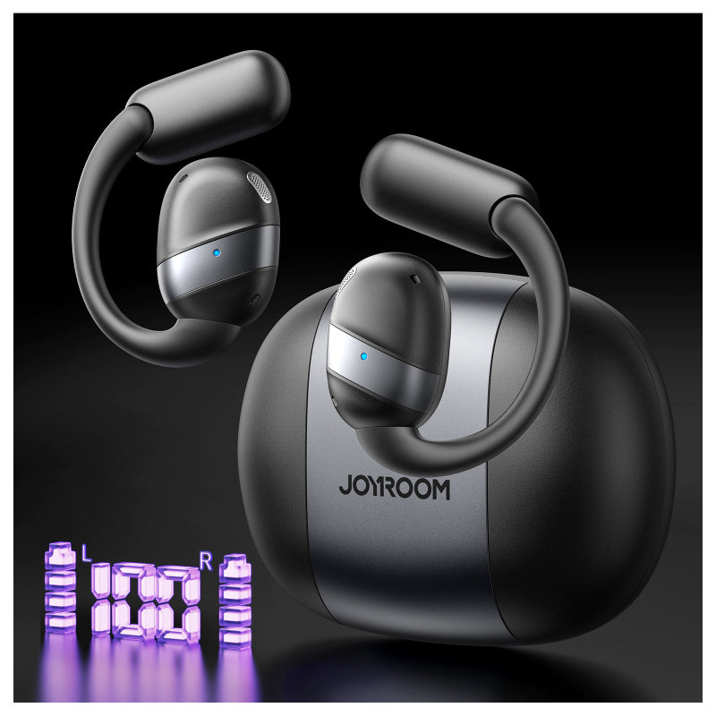 Joyroom JR-OE4 Open-Ear True Wireless Headphones – Bluetooth 5.4, 50H Playtime, IPX4 Sweatproof, LED Display – Sports & Outdoor Use