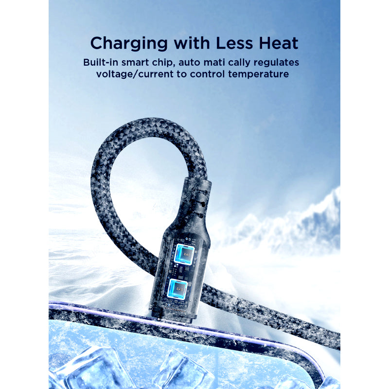 JoyRoom S-A18 3-in-1 Fast Charging and Data Cable – USB-A to Lightning, Type-C, and Micro, 3.5A