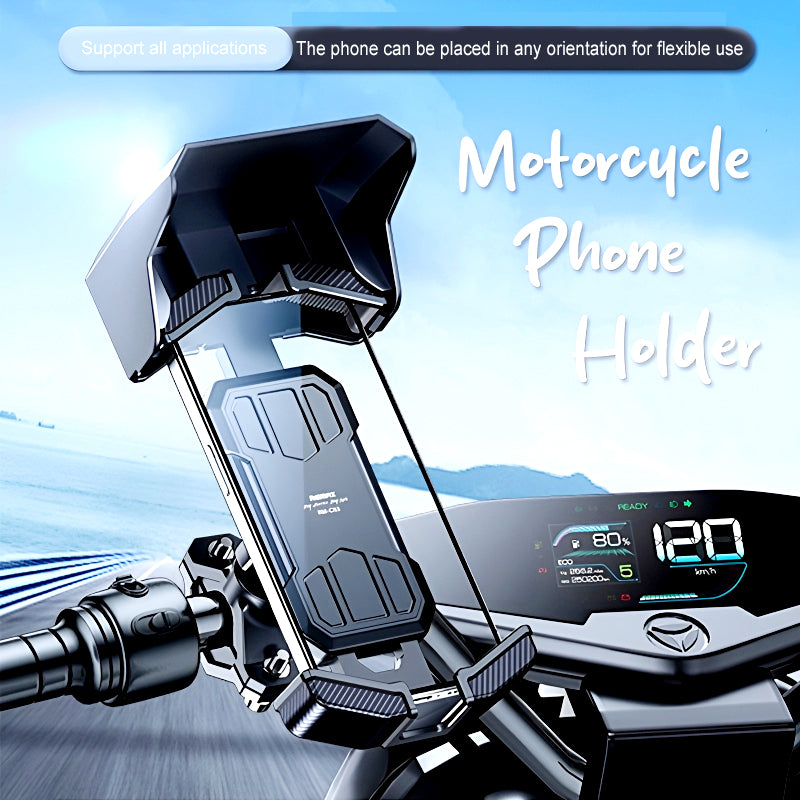 Remax RM-C53 Sunshade And Rainproof Cycling Quick Access Mobile Phone Holder