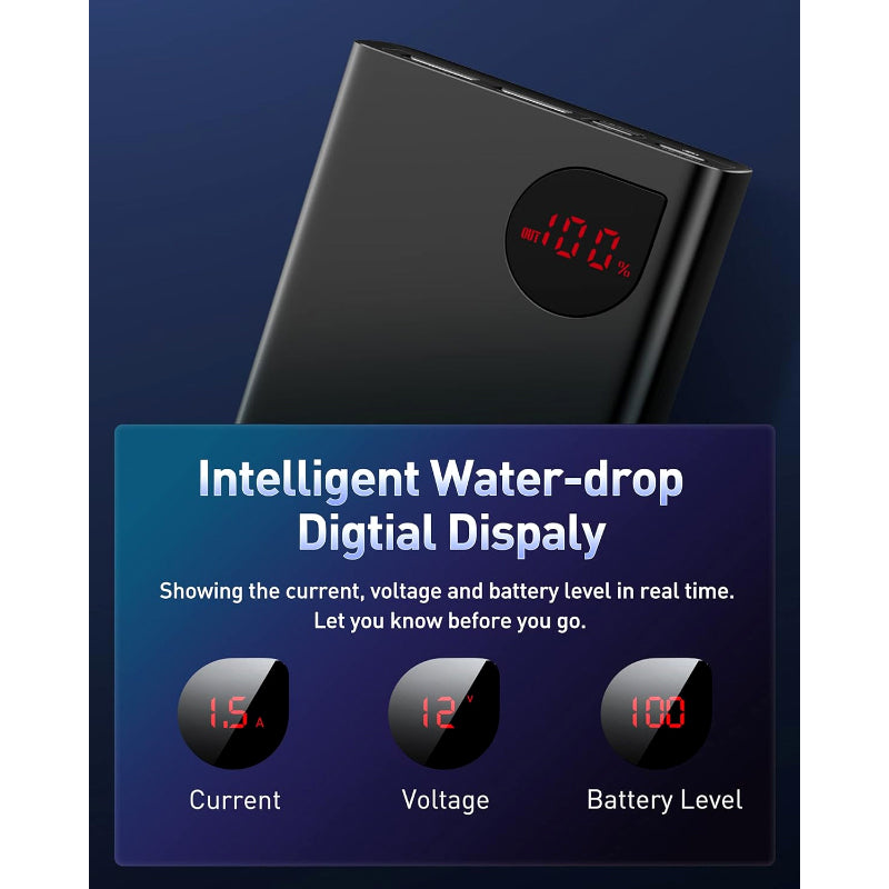 Baseus Adaman 20000mAh PD 22.5W & QC Fast Charging LED Digital Display Power Bank