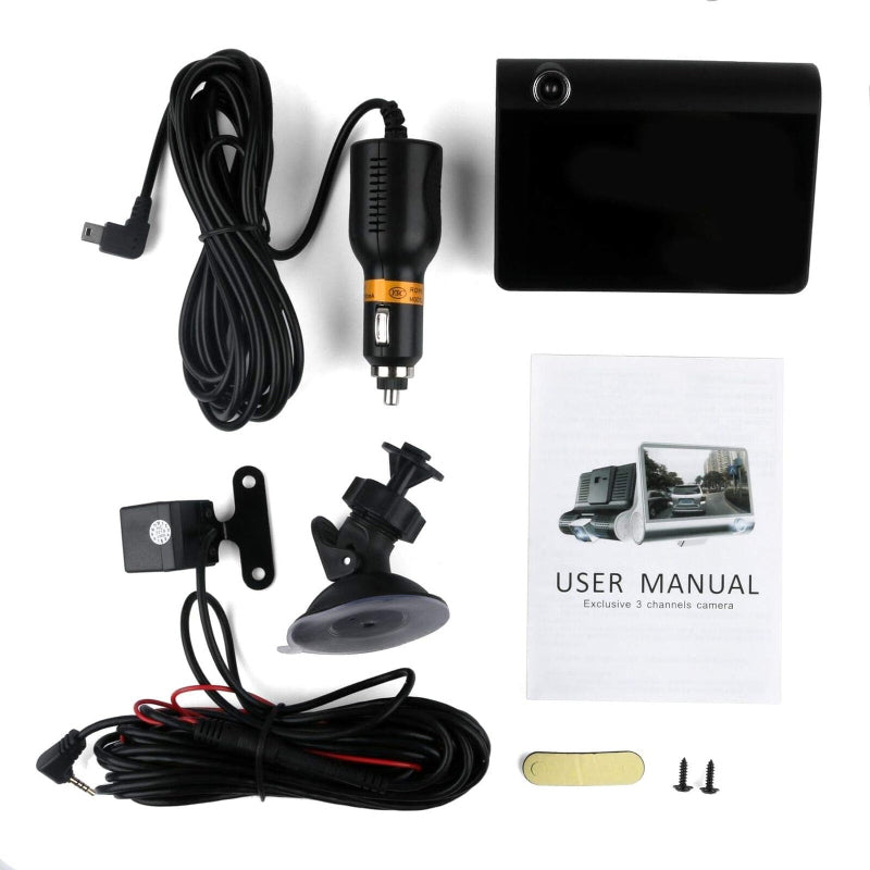WDR Dashcam 3 Full HD 1080P Video Advanced Car DVR Technology With 170 Degree Wide Angle