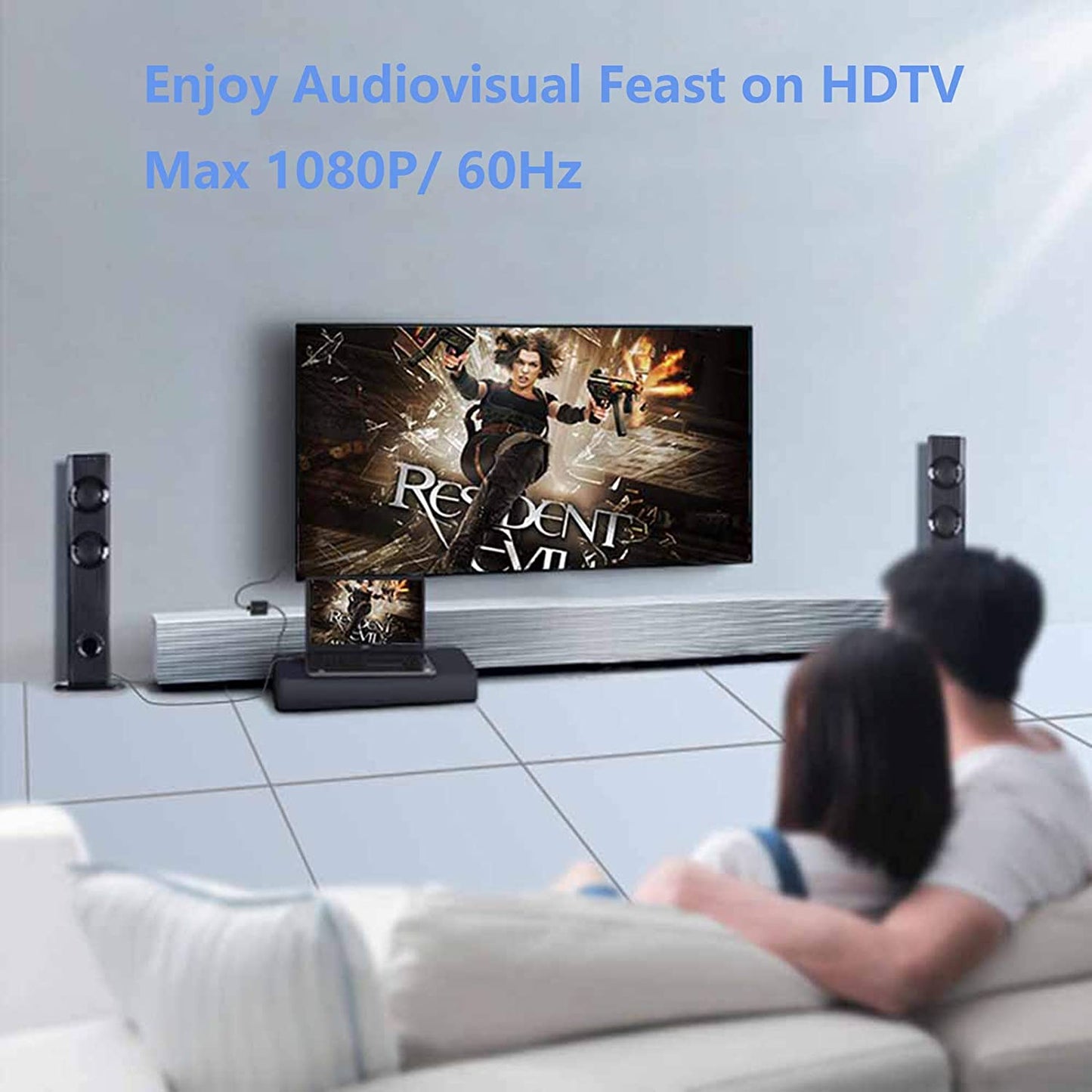 Full HD 1080P VGA To HDMI Video Converter With 3.5mm Audio Cable