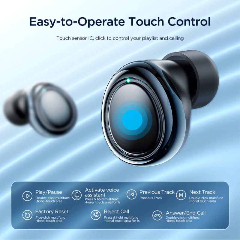 Joyroom JDots JR DB1 Mini TWS Bluetooth 5.3 with 28 Hours Playtime Deep Bass Wireless Earbuds