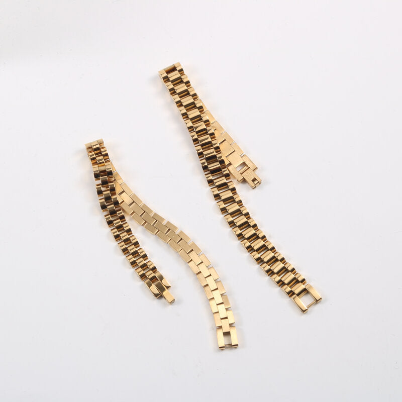 New Dainty Luxurious Style Waterproof Stainless Steel Watch Chain Bracelet