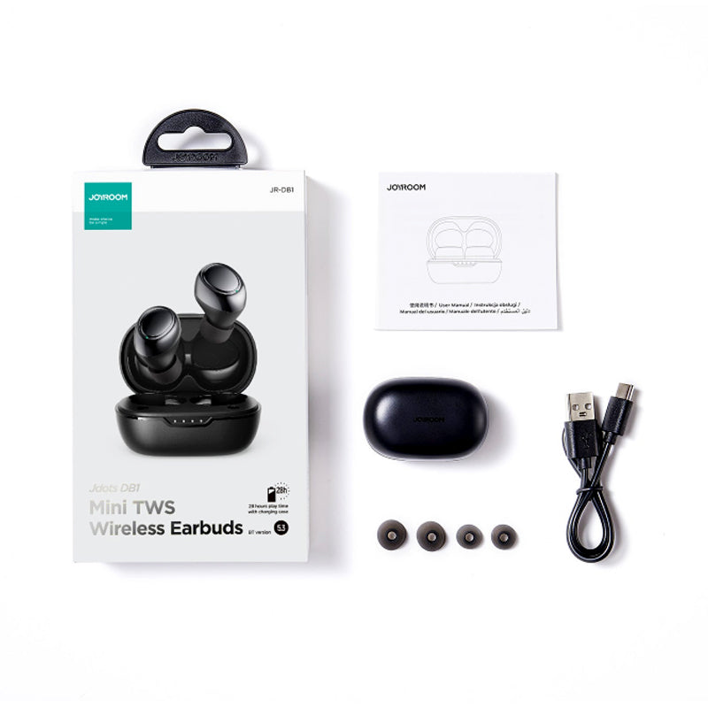 Joyroom JDots JR DB1 Mini TWS Bluetooth 5.3 with 28 Hours Playtime Deep Bass Wireless Earbuds