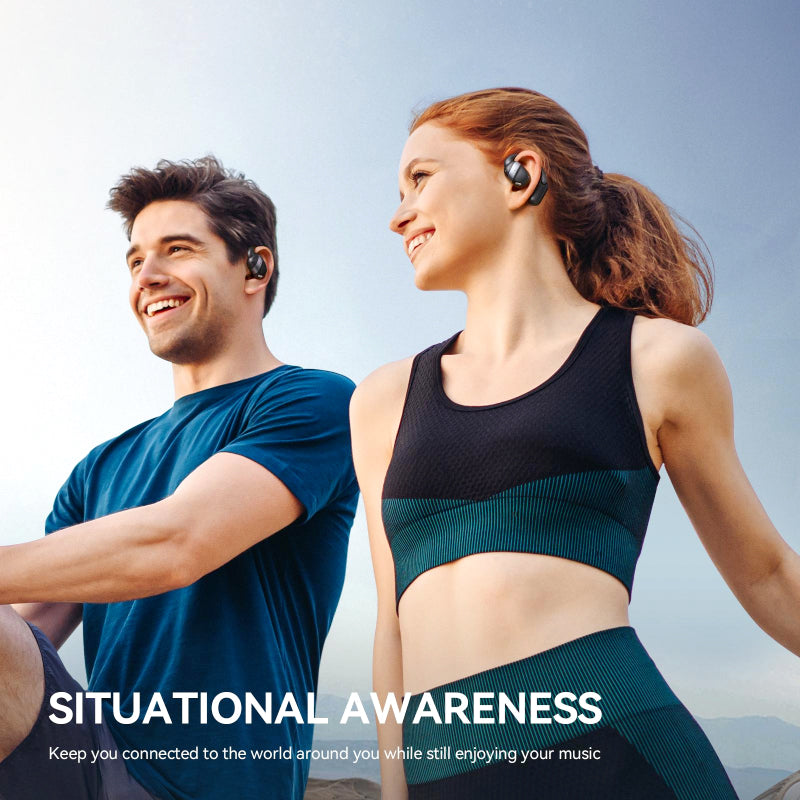 Joyroom JR-OE4 Open-Ear True Wireless Headphones – Bluetooth 5.4, 50H Playtime, IPX4 Sweatproof, LED Display – Sports & Outdoor Use