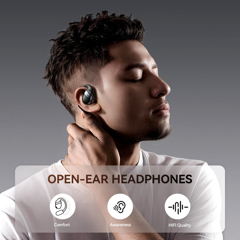 Joyroom JR-OE4 Open-Ear True Wireless Headphones – Bluetooth 5.4, 50H Playtime, IPX4 Sweatproof, LED Display – Sports & Outdoor Use