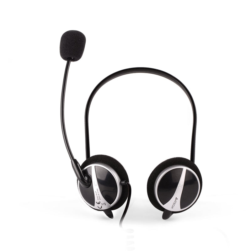 A4 Tech HS-5P Ultra-Light Behind-the-Neck Stereo Headset with Noise-Cancelling Mic – Crystal Clear Sound & Tangle-Free Design