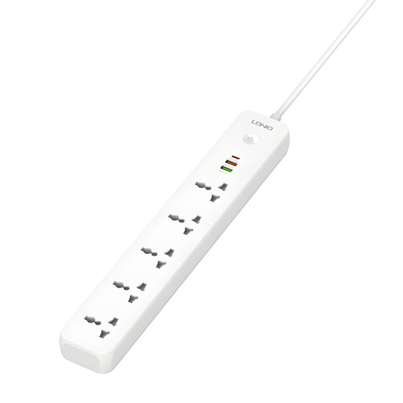 LDNIO SC5319 Power Strip 2500W Multi-Socket Extension With 5 AC Outlets And 3 USB Ports