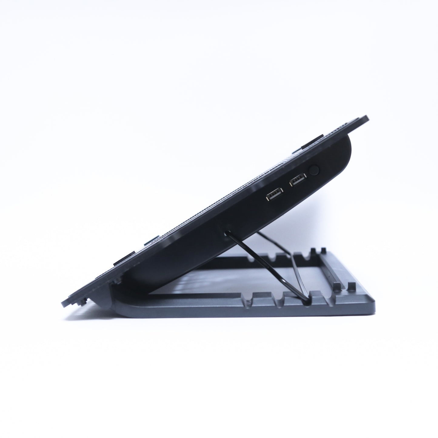 Portable And Powerful Dual Fan Laptop Cooling Pad With Adjustable Stand And LED Backlit