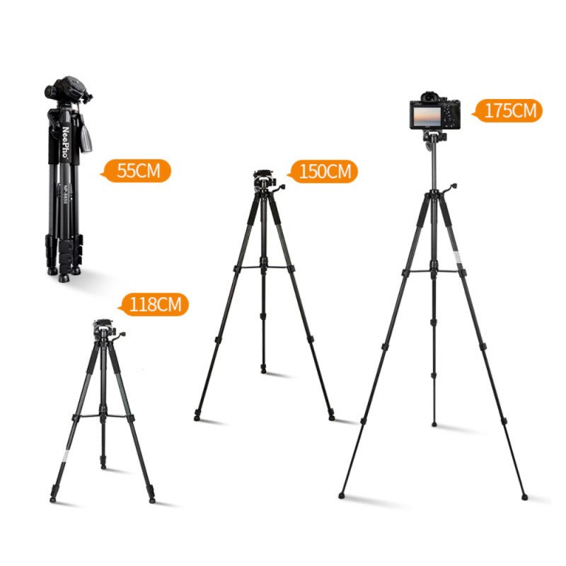 NeePho NP-8850 Professional Tripod For DSLR Camera And Phone With Quick Release Plate, Non-Slip Feet