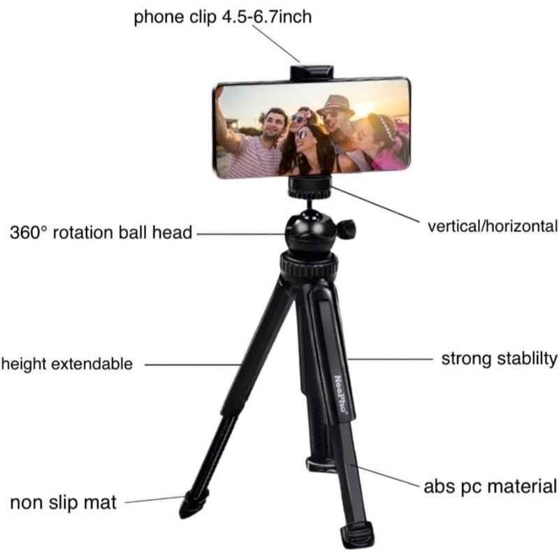 NP999 Neepho 360 Degree Multi-Function Tripod Portable Foldable Phone Stand