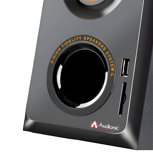 Audionic AD-7000 Plus 2.1 Channel Speakers with 5 Inch Subwoofer, Bluetooth Connectivity, AC/DC Supported