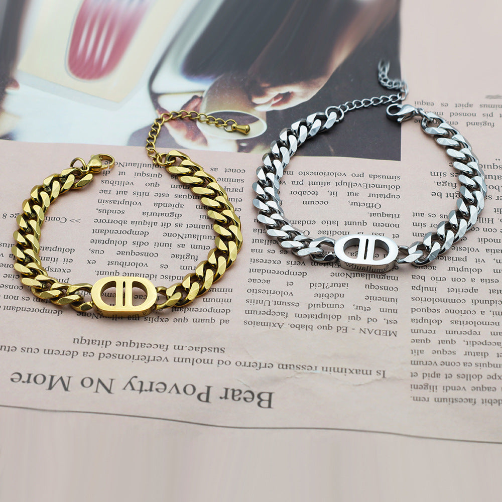 Durable Unisex Bold Stainless Steel Cuban Link Bracelet with Non-Tarnish and Waterproof Finish