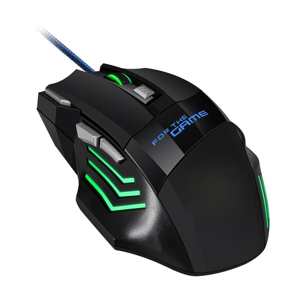 G8 RGB Hyperspeed Gaming Mouse with 3200 DPI Optical Sensor, Customizable RGB Lighting, 7 Programmable Buttons, and Ergonomic Design