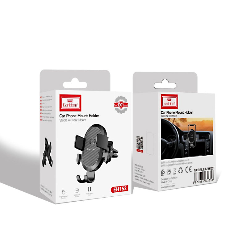 Earldom EH152 Gravity Auto-Grip Car Phone Holder – Universal Air Vent Mount for Smartphones