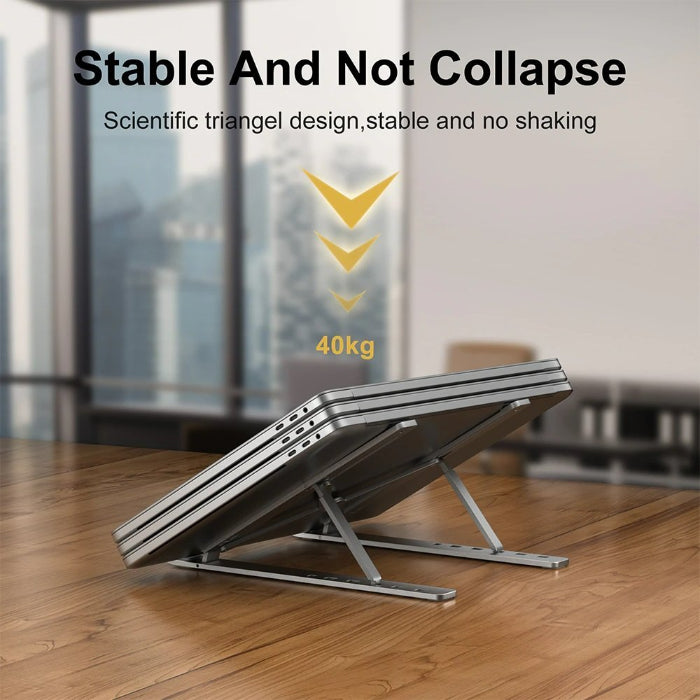 Portable Aluminium Lightweight Laptop Stand With 7 Adjustable Height Levels