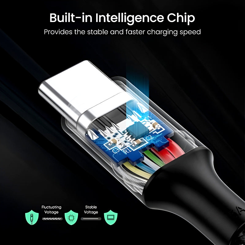 UGREEN US316/25069 USB-C to USB-C 100W 2M Nylon Braided 480Mbps Data Transfer PD Fast Charging Cable