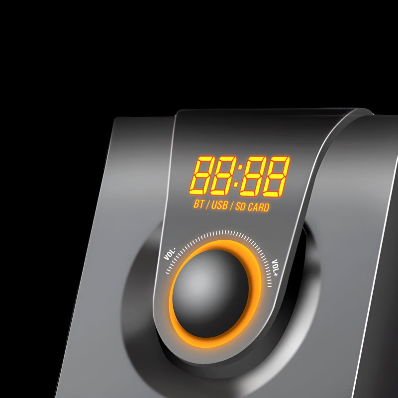 Audionic AD-7000 Plus 2.1 Channel Speakers with 5 Inch Subwoofer, Bluetooth Connectivity, AC/DC Supported
