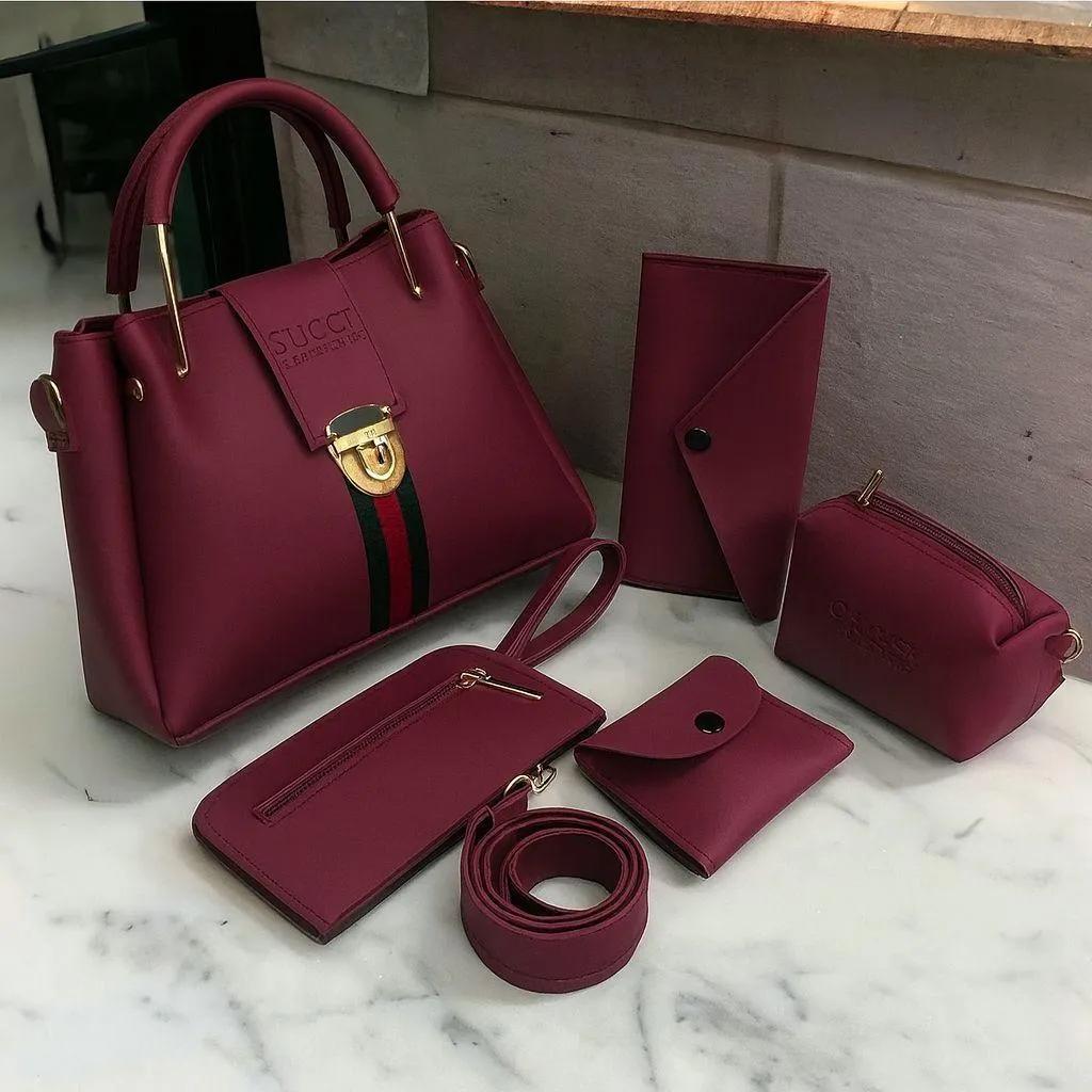 5 Pieces Handbag Set Womens Fashion