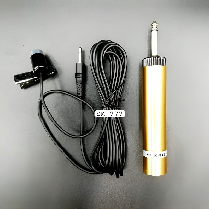 Samsung SM-777 Uni-Directional Tie Clip Collar Microphone Professional Wired Lapel Mic 6.35mm Jack