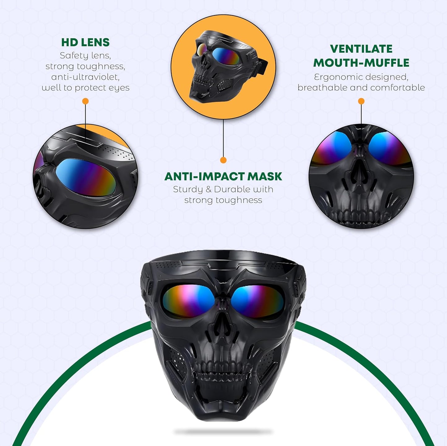 Skull Mask Full Face Tactical Masks for CS Survival Games Shooting Cosplay Movie Paintball Halloween Scary Masks