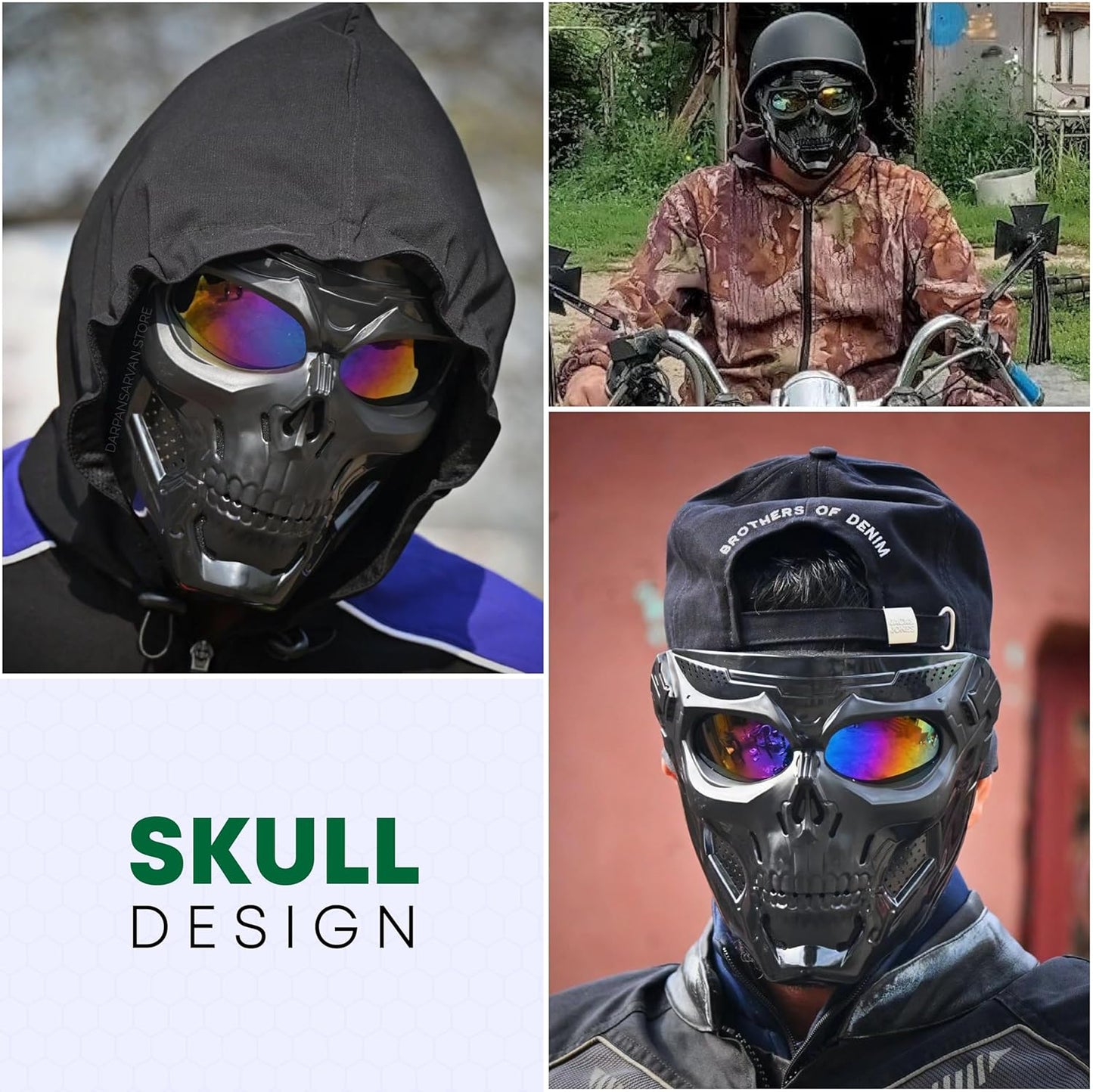 Skull Mask Full Face Tactical Masks for CS Survival Games Shooting Cosplay Movie Paintball Halloween Scary Masks