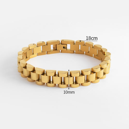 New Dainty Luxurious Style Waterproof Stainless Steel Watch Chain Bracelet
