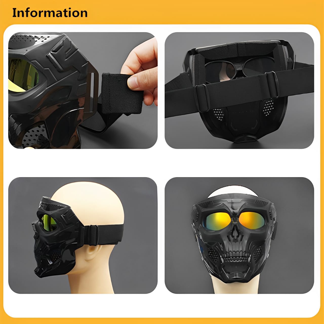 Skull Mask Full Face Tactical Masks for CS Survival Games Shooting Cosplay Movie Paintball Halloween Scary Masks
