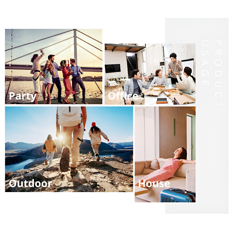 KTX-1476 Dual 4 inch Portable Wireless Party Speaker with RGB Phantom Lighting