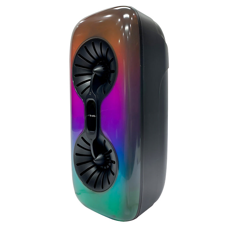 KTX-1476 Dual 4 inch Portable Wireless Party Speaker with RGB Phantom Lighting