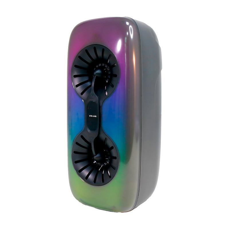 KTX-1476 Dual 4 inch Portable Wireless Party Speaker with RGB Phantom Lighting