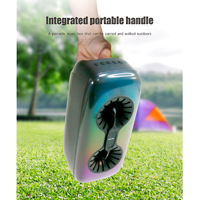 KTX-1476 Dual 4 inch Portable Wireless Party Speaker with RGB Phantom Lighting