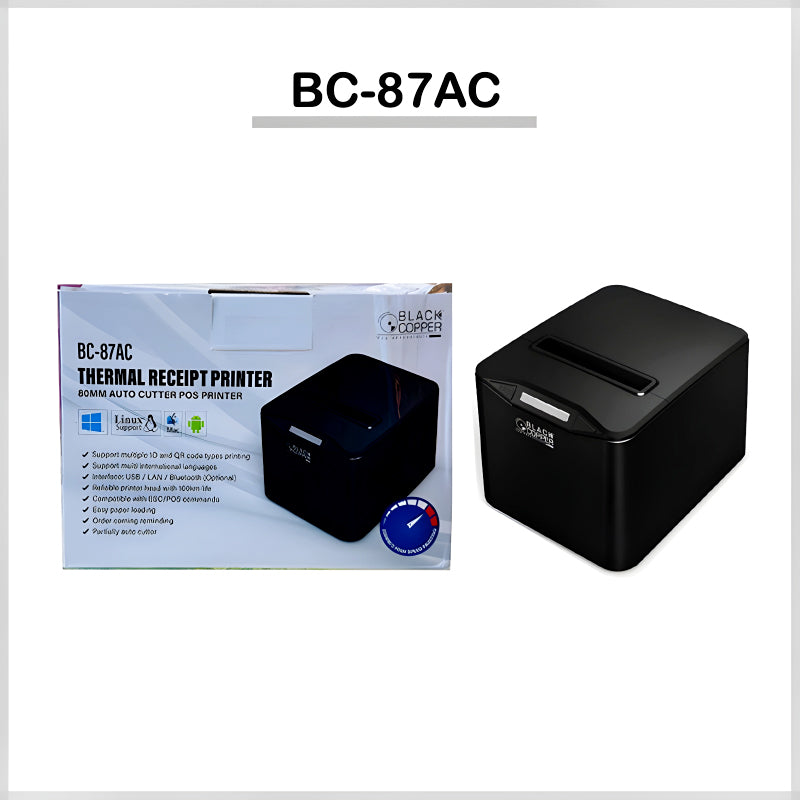 BlackCopper BC-87AC 80mm Thermal Receipt Printer With High-Quality Auto Cutter
