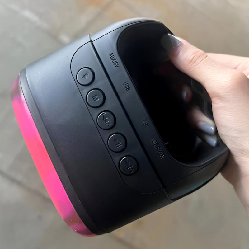 KTX-1476 Dual 4 inch Portable Wireless Party Speaker with RGB Phantom Lighting