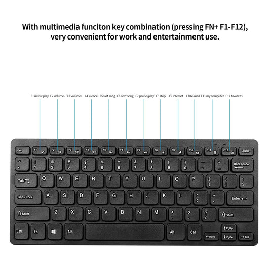KM901 Keyboard Mouse Combo 2.4G Wireless 78 Key Mini Keyboard And Mouse Set