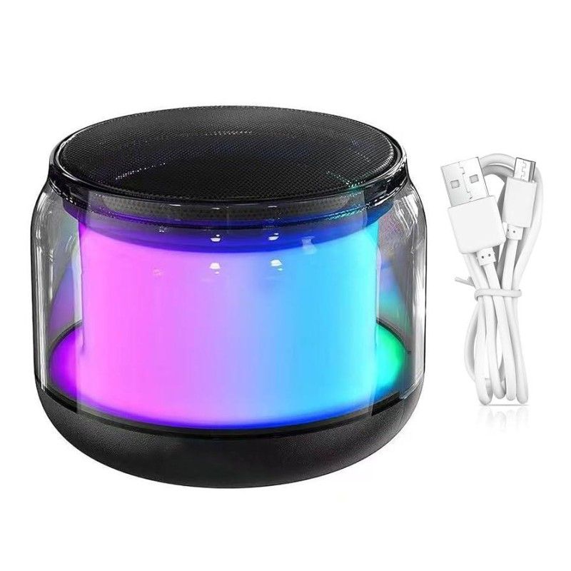 RGB LED Light Bluetooth Speaker Compact Wireless Speaker with Powerful Sound